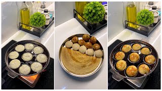 1 Batter 3 dishes | Healthy breakfast ideas | Healthy green gram dosa, idli and paniyaram 😍 #food by Piyas Kitchen 267 views 2 months ago 4 minutes, 41 seconds