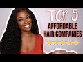 TOP 5 AFFORDABLE HAIR COMPANIES ON AMAZON, ALIEXPRESS + MORE || TOP WIG VENDORS 2021