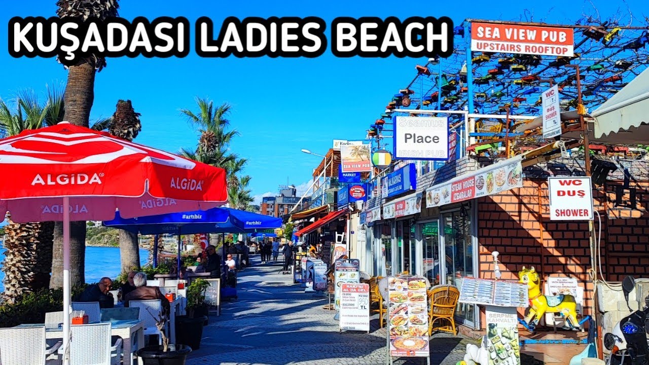 KUŞADASI LADIES BEACH 🇹🇷 | Virtual Tour | 14 February 2026 | 4k UHD 60fps 