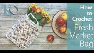 How to Crochet an Easy Market Bag | Beginner-Friendly Tutorial