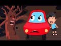 Bois effrayants | Chansons enfants | halloween chant | Little Red Car | Nursery Rhymes | Scary Woods