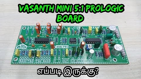 VASANTH MINI PROLOGIC BOARD HOW TO USE IN TAMIL