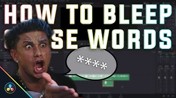 HOW TO CENSOR WORDS | DAVINCI RESOLVE TUTORIAL