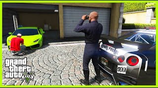 STEALING EXOTIC CARS DRESSED UP AS A COP IN GTA 5! (GTA 5 Mods)