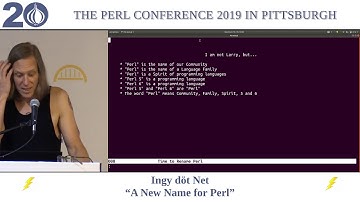 [Lightning Talk] Ingy döt Net - "A New Name for Perl"