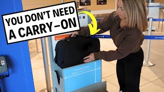 Airlines Will HATE You For This (how to pack a personal item ONLY)