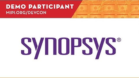 MIPI DevCon 2020: Synopsys Demo