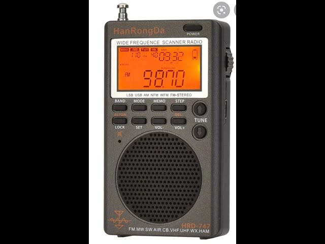Review Hanrongda HRD 747 portable AM FM SW VHF UHF receiver with