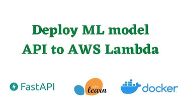 Deploy Machine Learning Model to AWS Lambda using Docker and FastAPI
