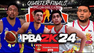 TNT TROPANG GIGA vs RAIN OR SHINE ELASTOPAINTERS | PBA 2K24 PC GAMEPLAY | QF GAME 3