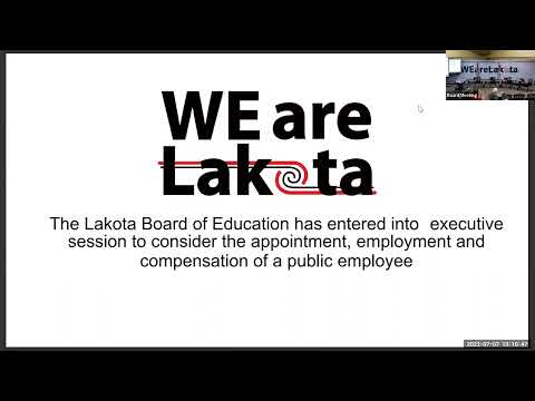 July 7, 2022: Lakota Board of Education Regular Meeting (part 1 of 2)