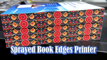 Book Sprayed Edges Printing!--RobotJet Book Edge Single Pass Digital Printer! #printing #books