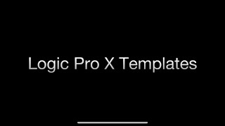Logic Pro X [Download Templates] - https://logicpro-templates.sellfy.store