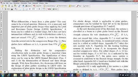 Design of Plate Girder