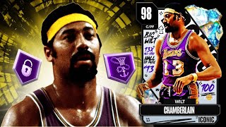 GALAXY OPAL WILT CHAMBERLAIN GAMEPLAY!! WILT IS A DOMINANT FORCE AT PF OR C IN NBA 2K24 MyTEAM!!