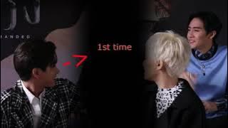 [PerthMark moment] Perth is secretly having a check on Mark during the Stranded interview.