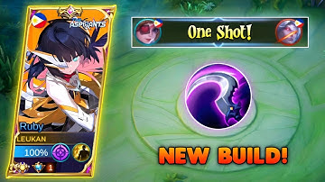 ONE SHOT MARTIS USING RUBY WITH THIS NEW BUILD🔥 RUBY BEST BUILD 2022 - MLBB