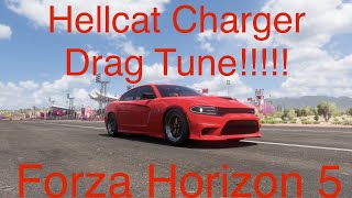 Forza Horizon 5 Hellcat Charger Drag Tune!!