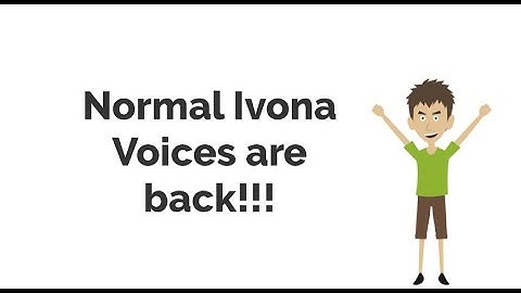 Good news for Ivona Voices