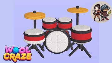 Wool Craze Puzzle level 13 Drum Set Guide & Answers | Mobile Gameplay Walkthrough |
