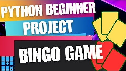 Python Project for Beginners| Build a Bingo Game #pythonforbeginners #python     #pythonprojects