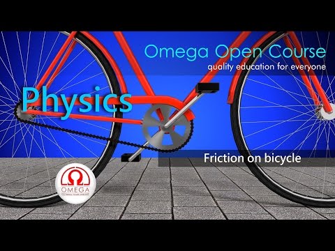 What are the forces acting on a bicycle?