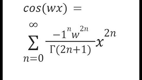 cos(wx) Taylor Maclaurin SERIESSUM LINEST POLYNOMIAL REGRESSION GAMMA Google Sheets or Excel