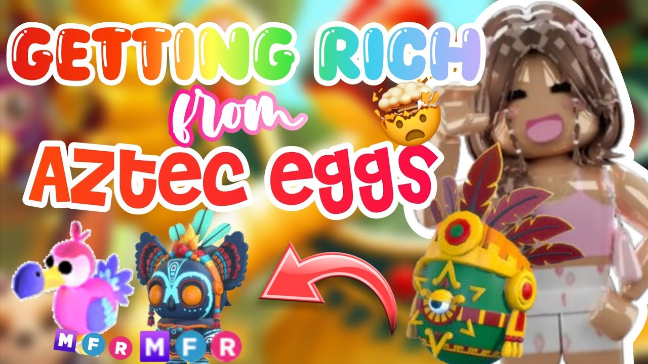 getting RICH by ONLY trading AZTEC EGGS! *successful* 😨💐