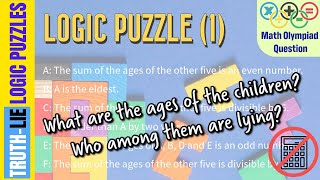Logic Puzzle (1) || Question about the Ages || Grade 4 Math Olympiad Question || screenshot 5