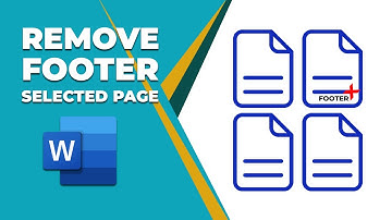 How to remove a footer from a selected page in Word