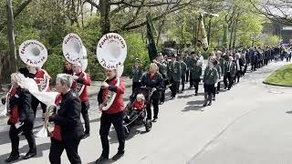 Schützenfest Thönse: Umzug zum Scheibennageln