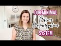 *NEW* OUR MINIMAL PAPER ORGANIZATION SYSTEM | How to quickly minimize & organize paper in your home