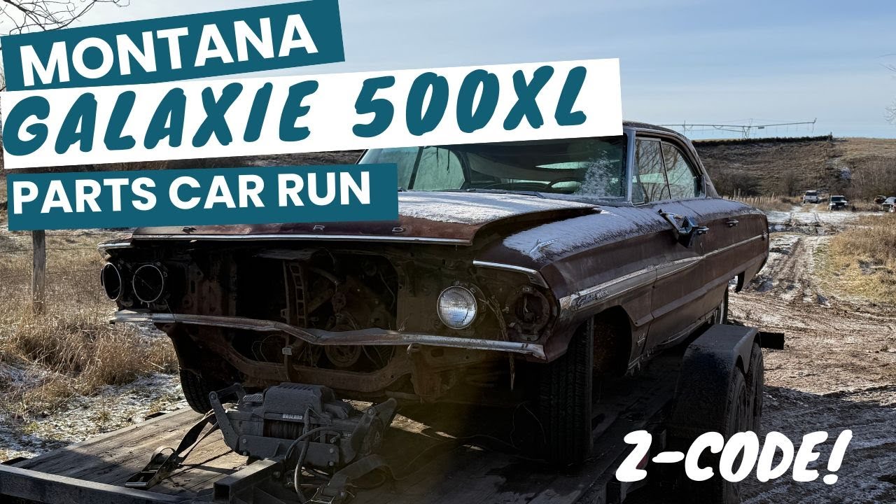 EXTREMELY WELL OPTIONED 1964 FORD GALAXIE 500XL 4 DOOR HARDTOP PARTS CAR IN MONTANA