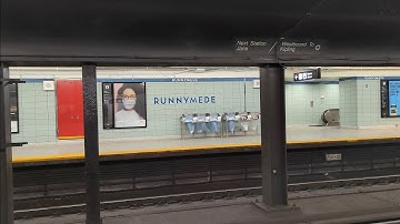 TTC Subway Train And Buses At Runnymede Station