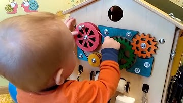 Развивающее занятие, игра. Мой любимый Бизи дом, Павлику 1 год 2 месяца