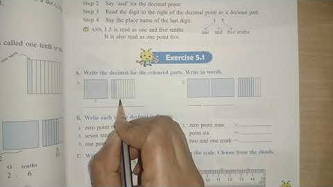 Class-5|Living Maths|Exercise 5.1