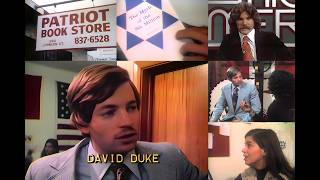 1975. KKK fueling racial division, capitalizing on legitimate fears, David Duke speaks