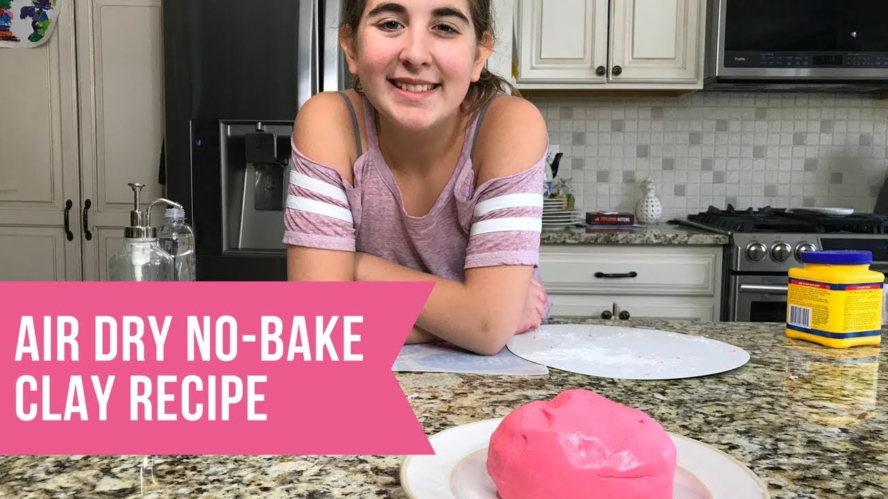 How To Make Air Dry Clay No Bake Recipe Tutorial YouTube