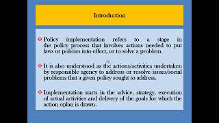 Famous Policy Implementation: Meaning | Steps | Barriers Wealth