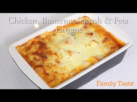 Chicken, Butternut Squash & Feta Lasagne