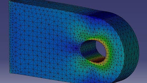 CATIA V5-6 FEA Tutorial Bearing Load with Adaptive Mesh