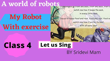 Tn Samacheer class 4 Term 1 english a world of robot lesson my robot song with book back exercise