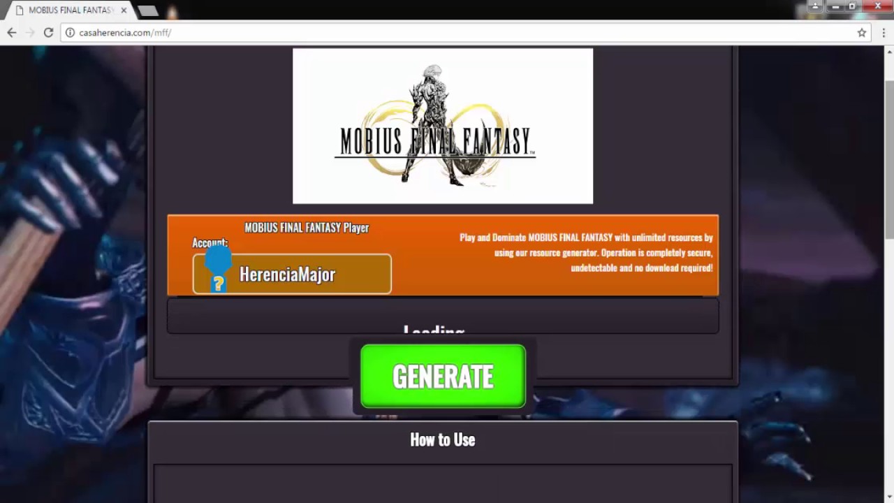 Mobius Final Fantasy Hack ¤ Infinite Magicite & Gil Generator Tutorial