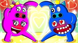 Pink Chef Pigster vs Blue Chef Pigster - Garten of Banban Vs Rainbow Friends |  Rainbow Friends