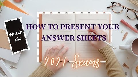 Answer Sheets Writing Tips For Exams 2021 || Score 90+ Marks