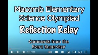 Reflection Relay Event Supervisor comments
