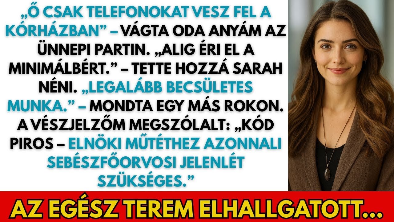 „Anyám azt mondta: ‘Csak kórházi recepciós vagyok’ – Aztán fősebészként hívtak be” 