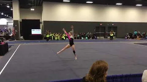 Ellie Vickers floor routine USAG level 6