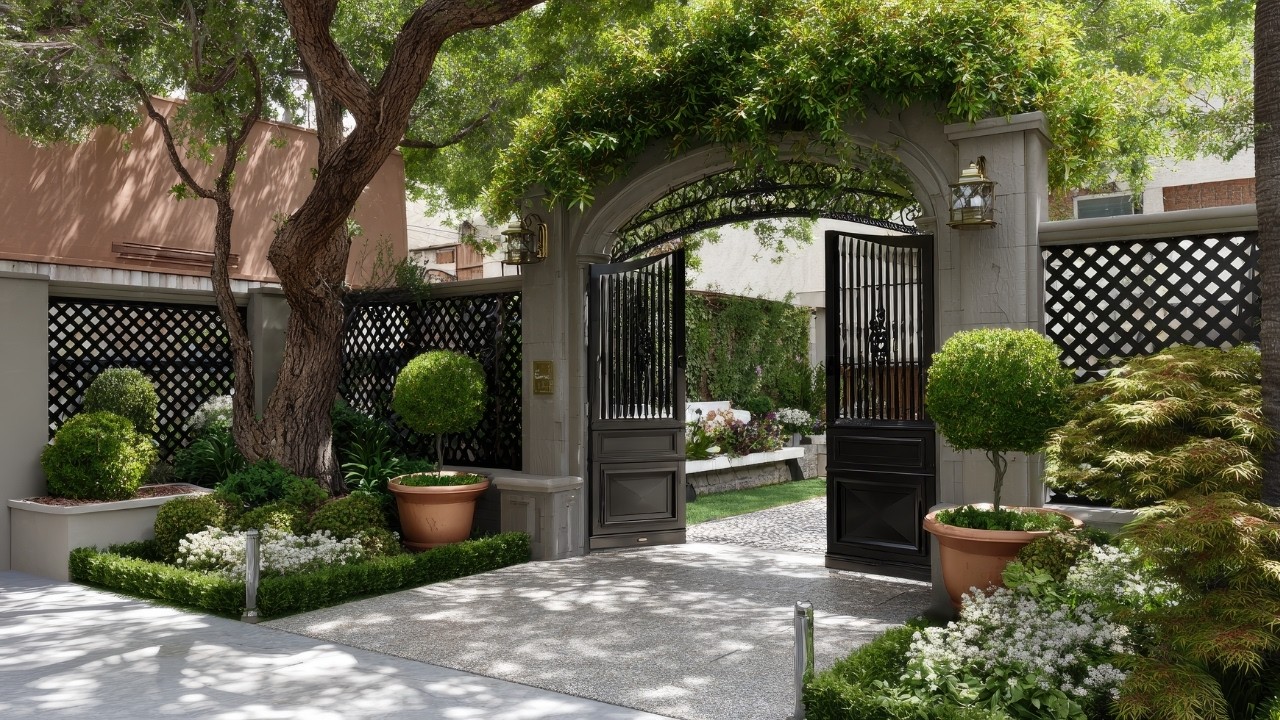 How to Create a Luxurious, Cozy Front Yard with a Stunning Simple Arch