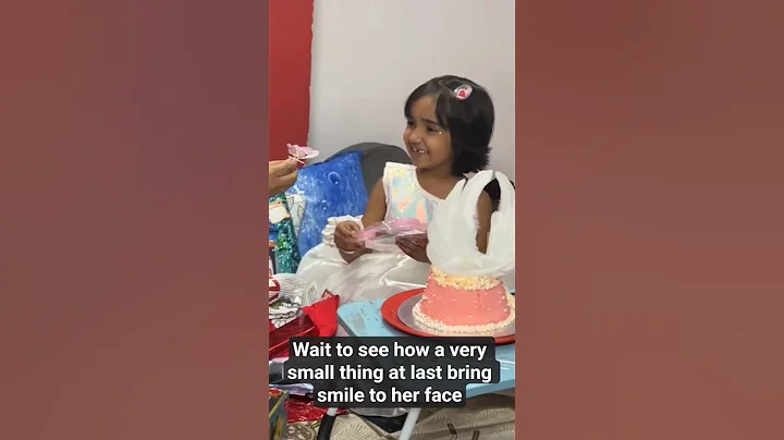 Birthday surprise| cute girl expression #surprise #birthdaypiano #daughterlove #cake #gift